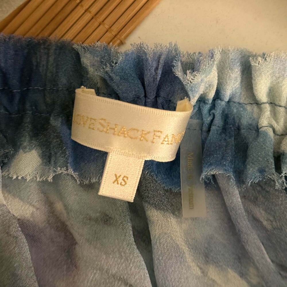 LoveShackFancy Silk Popover Dress In Sapphire Berry - Picture 4 of 5